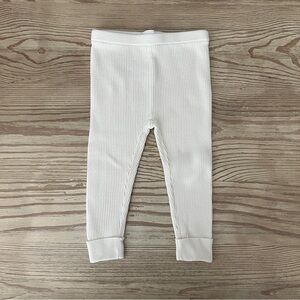 Baby GAP Cream Ribbed Leggings